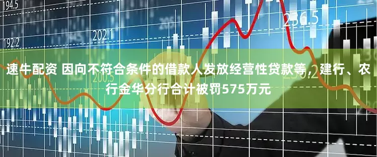 速牛配资 因向不符合条件的借款人发放经营性贷款等，建行、农行金华分行合计被罚575万元