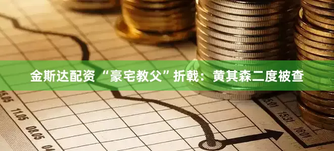 金斯达配资 “豪宅教父”折戟：黄其森二度被查