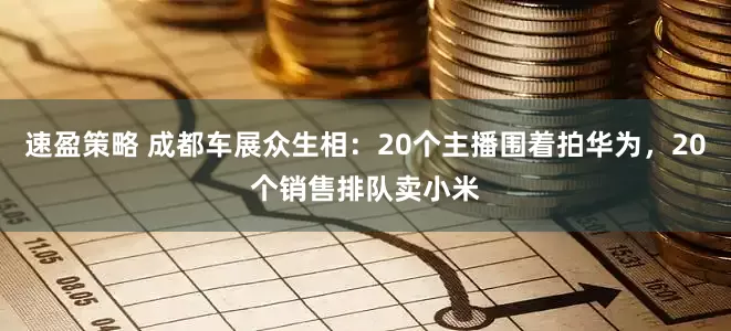 速盈策略 成都车展众生相:20个主播围着拍华为,20个销售排队卖小米